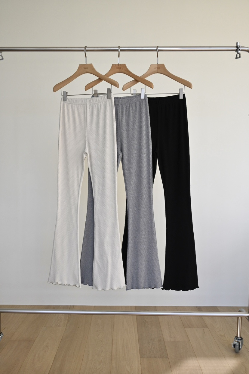 OP PER直郵韓國代購㊣女裝新款推薦打底褲鯊魚褲緊身褲羅紋OPPER-simplebeige打底褲/鯊魚褲