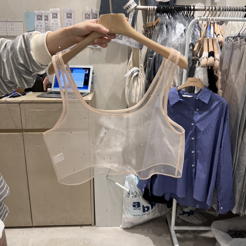 SALONDEMAG韓國直郵㊣女裝新品熱賣時尚人氣休閑推薦吊帶背心SALONDEMAG吊帶/背心