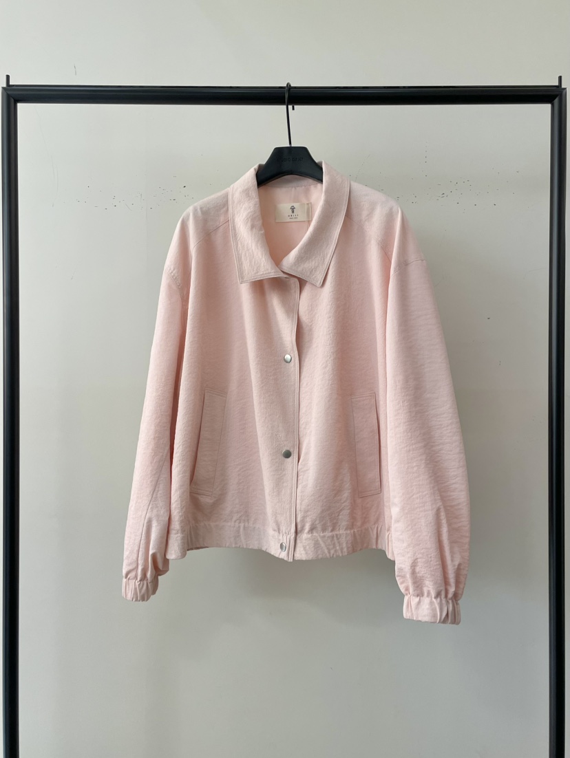 OBJET直郵韓國代購㊣女裝新品時尚熱賣休閑職業25春夏人氣夾克love us u/OBJET夾克