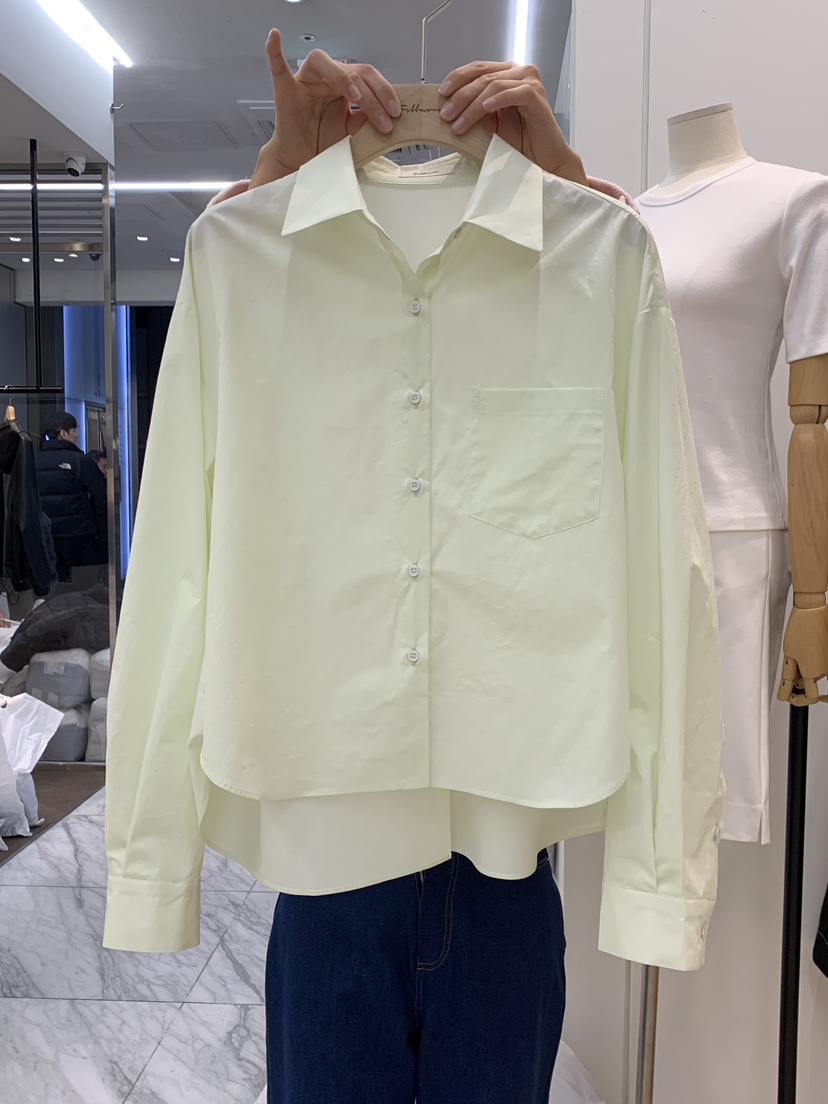 FILLMOR直郵韓國代購㊣女裝新品25春夏熱賣推薦職業襯衫蕾絲衫FILLMOR襯衫/蕾絲衫圖色2