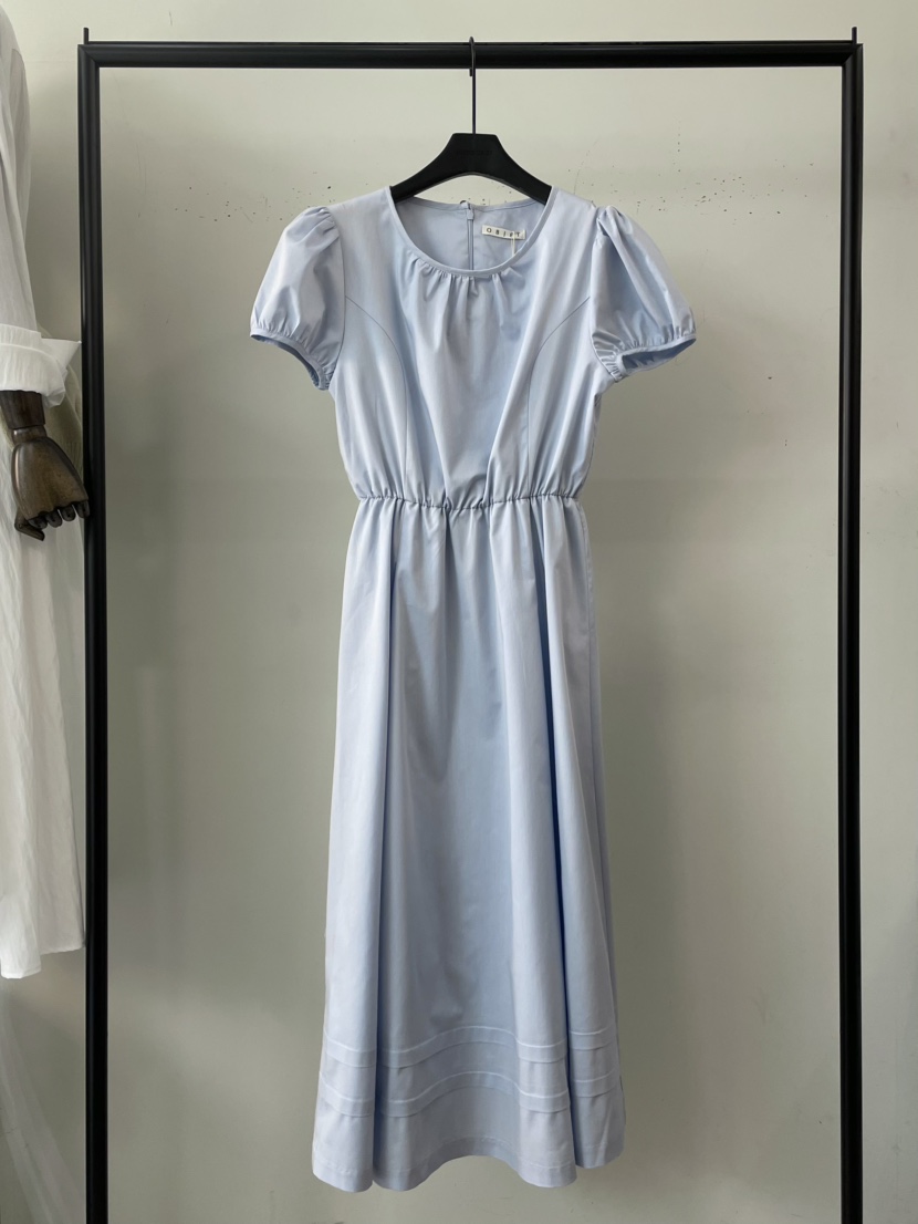 OBJET直郵韓國代購㊣女裝新款25春夏推薦人氣職業休閑連衣裙love us u/OBJET連衣裙圖色1