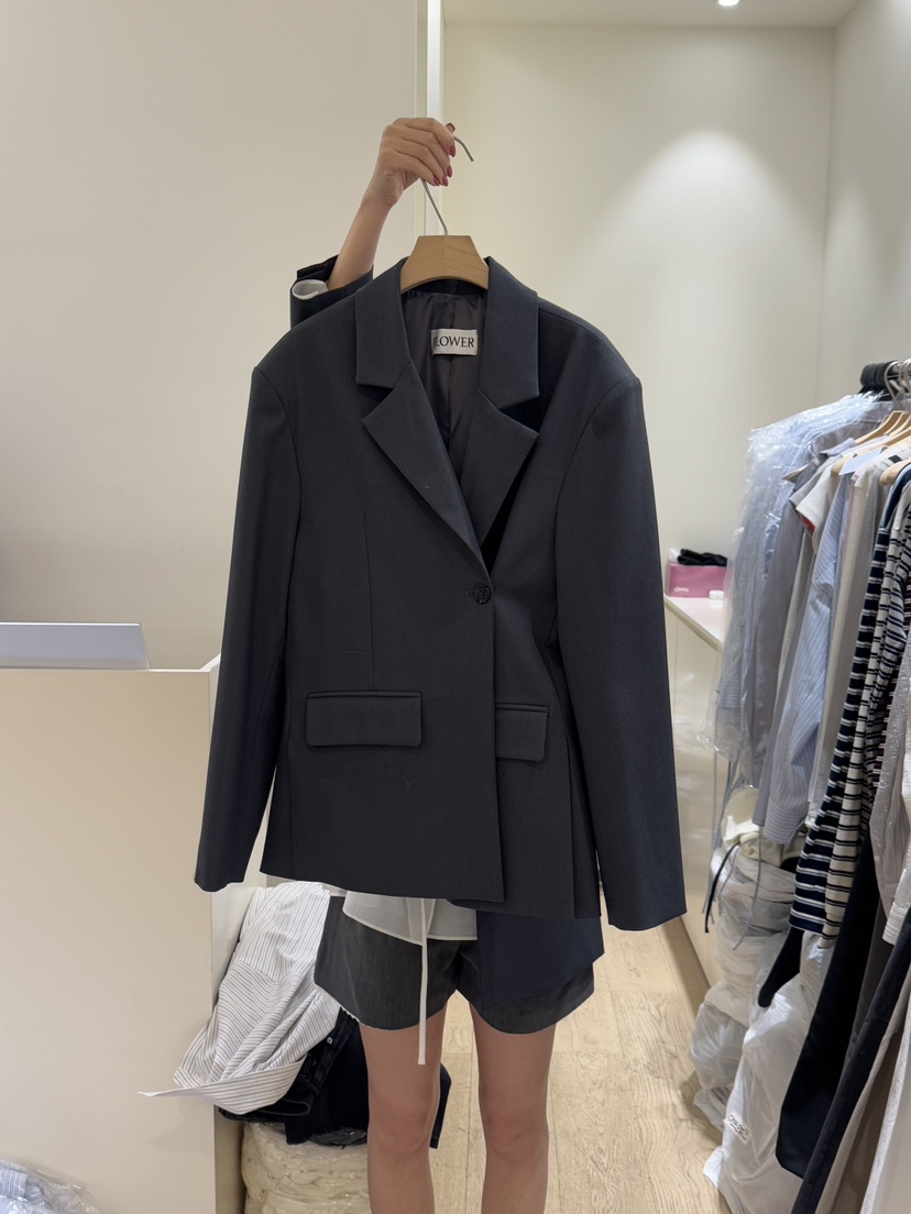 FLOWER-L韓國直郵㊣女裝新款推薦熱賣時尚休閑25春夏職業夾克FLOWER-L夾克圖色2