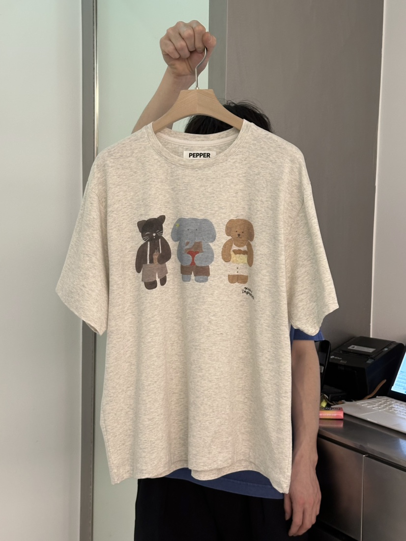 PEPPER-L韓國直郵㊣東大門實拍女裝新品人氣25春夏時尚T恤PEPPERT恤圖色1