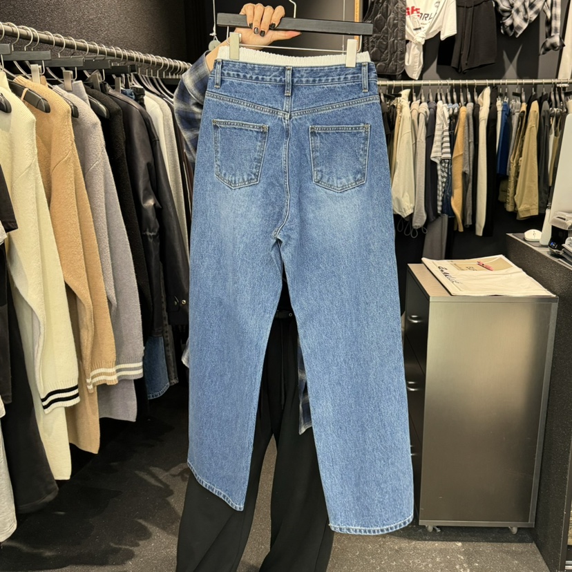 ELF-L直郵韓國代購㊣女裝新款人氣休閑熱賣推薦職業牛仔褲PROJECT ELF/ELF-L牛仔褲