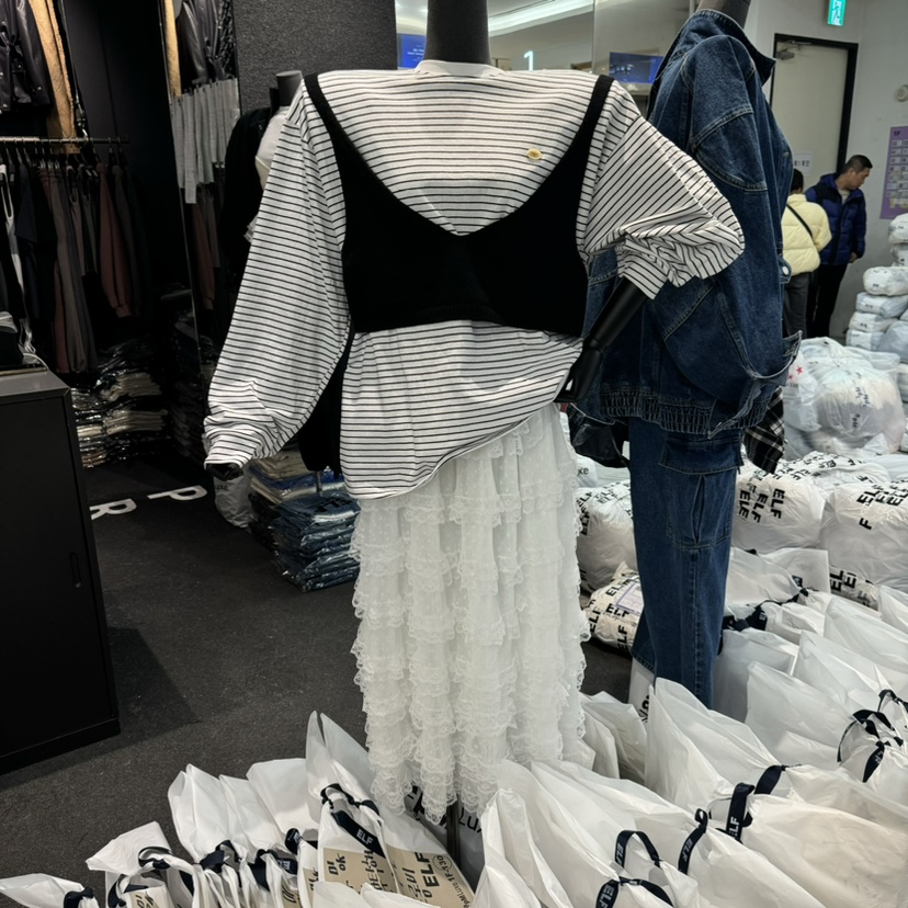 ELF-L韓國直郵㊣女裝新品職業人氣推薦休閑時尚半身裙中短裙PROJECT ELF/ELF-L半身裙/中短裙