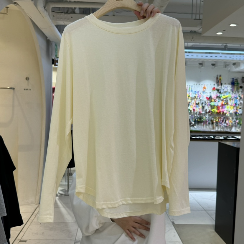 KIRA-Q韓國直郵㊣東大門實拍女裝新品職業熱賣時尚長袖T恤KIRA-Q長袖T恤圖色2