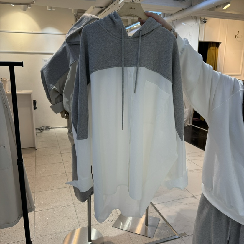 KIRA-Q韓國直郵女裝新品職業休閑熱賣人氣推薦25春夏襯衫蕾絲衫KIRA-Q襯衫/蕾絲衫圖色2