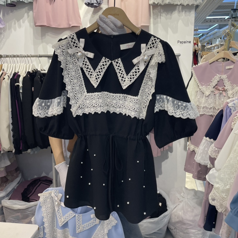 PAPA東大門代購女士新款人氣推薦時尚真品職業熱賣襯衫蕾絲衫PaPa/HALMADE襯衫/蕾絲衫圖色3