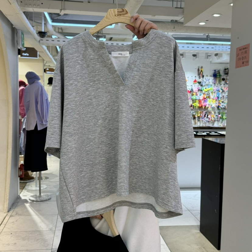 KIRA-Q韓國直郵女裝新品休閑人氣時尚25春夏推薦熱賣真品T恤KIRA-QT恤圖色2
