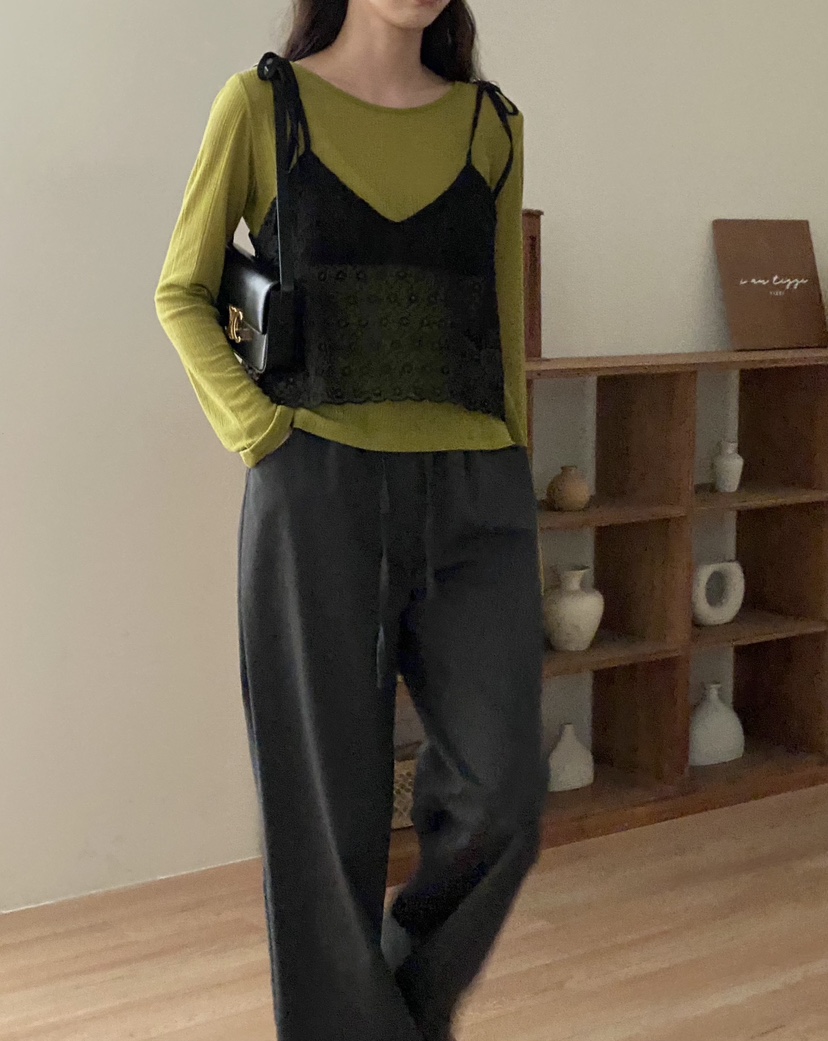 TIZZI韓國直郵女士新款人氣職業時尚休閑推薦熱賣25春夏長袖T恤TIZZI長袖T恤