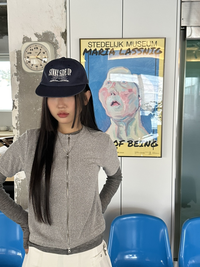 I MFACT東大門實拍女士新款人氣休閑職業針織衫不含內搭拉鏈I MFACT針織衫圖色1