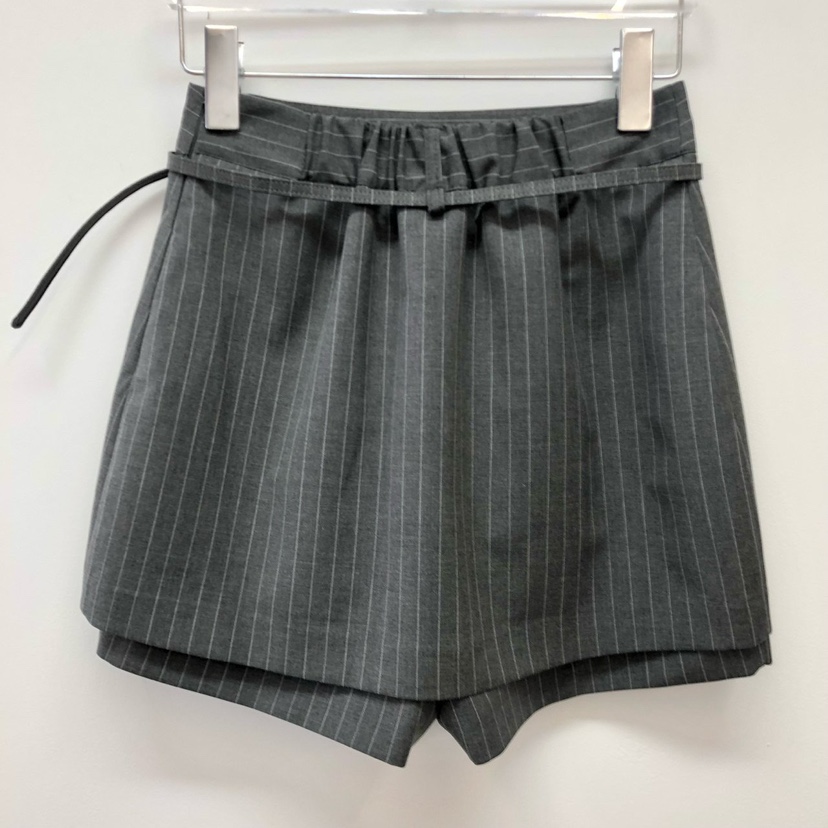 REVE CITE-L東大門實拍女士新品熱賣人氣休閑裙褲含腰繩腰帶REVE CITE裙褲