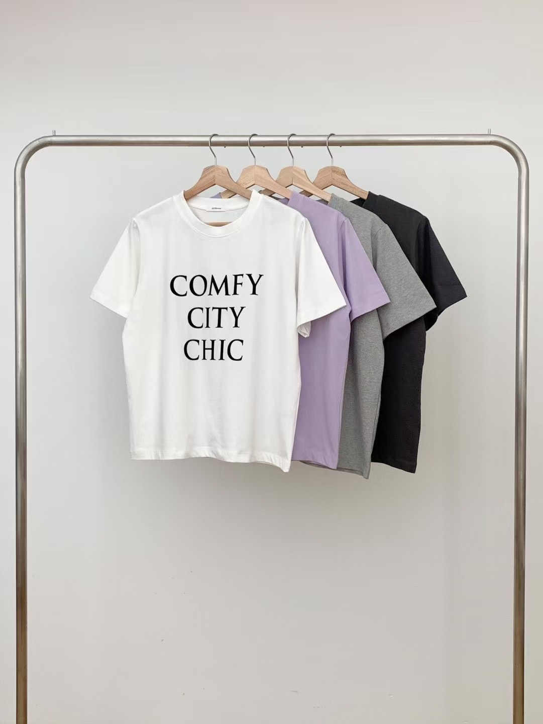 ATTENTION-어텐션-T韓國直郵女裝新品時尚熱賣職業人氣T恤NUMBERING/ATTENTIONT恤圖色4左四色