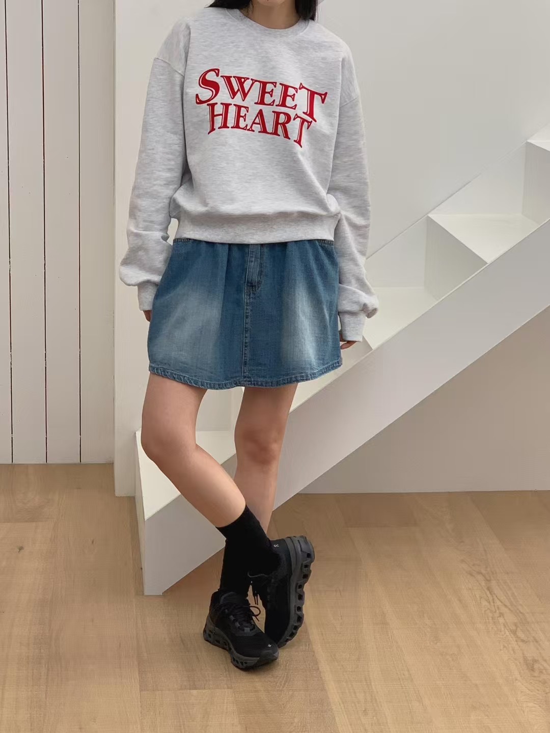ATTENTION-어텐션-T東大門直郵女裝新款推薦真品時尚短裙NUMBERING/ATTENTION短裙