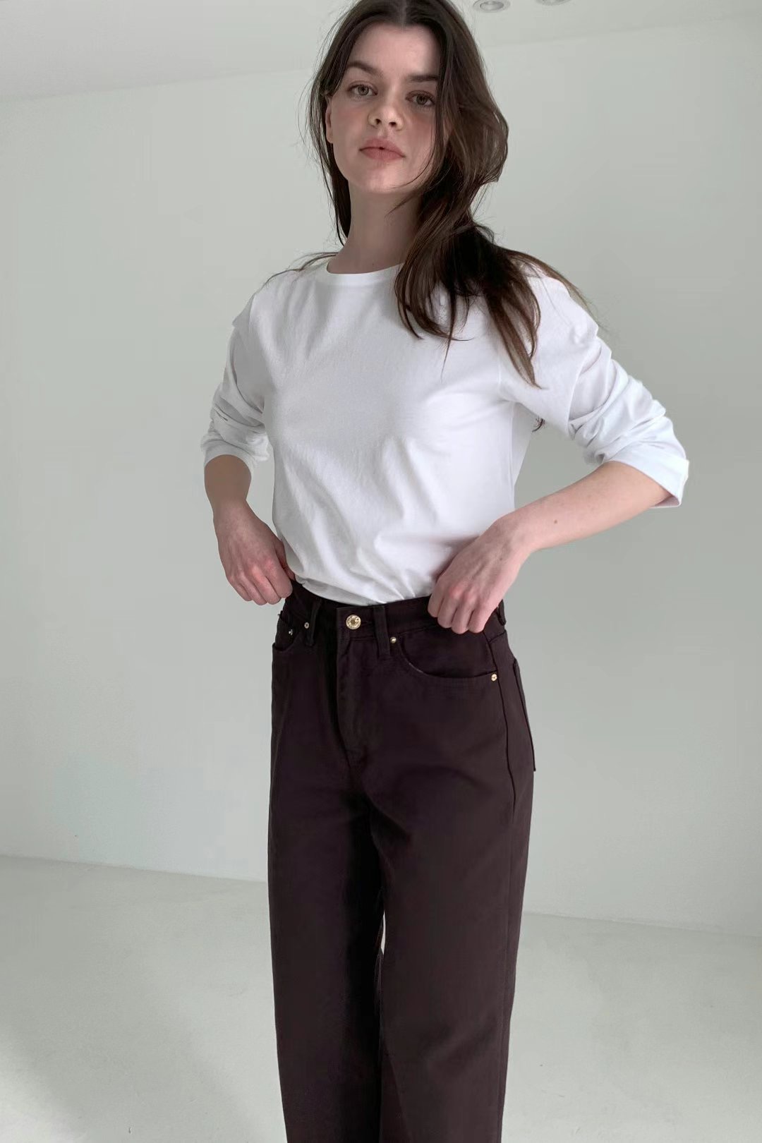 BARISTAR韓國代購女士新款25春夏時尚職業真品推薦休閑長袖T恤BARISTAR長袖T恤圖色3