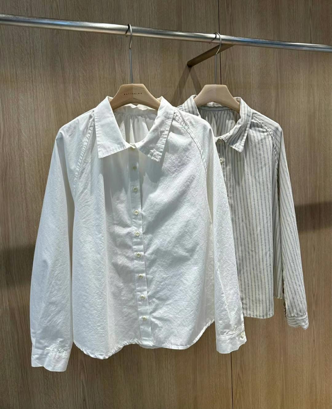 BUTTERING韓國直郵女士新品時尚25春夏真品休閑熱賣襯衫蕾絲衫ARLOW襯衫/蕾絲衫