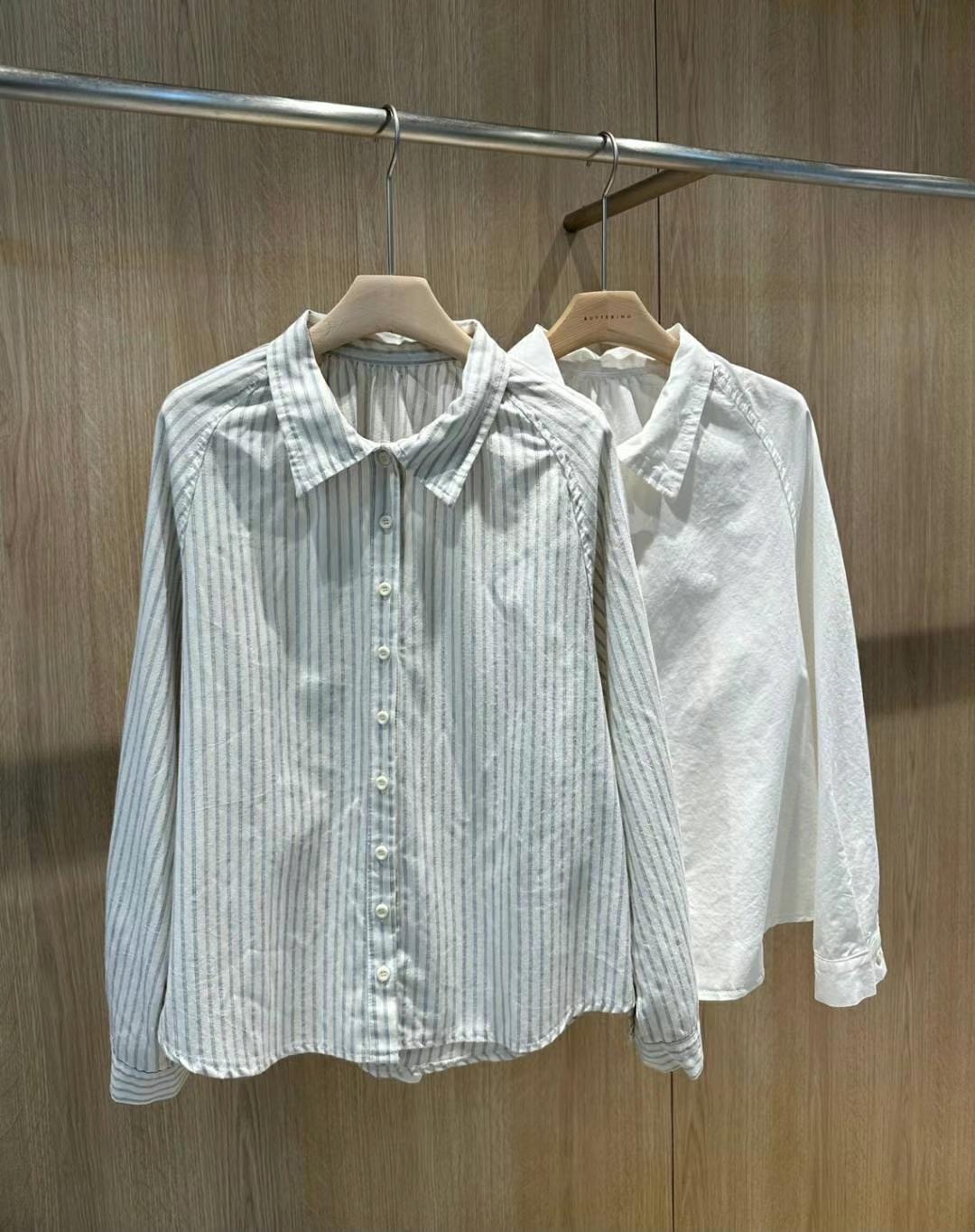 BUTTERING韓國直郵女士新品時尚25春夏真品休閑熱賣襯衫蕾絲衫ARLOW襯衫/蕾絲衫