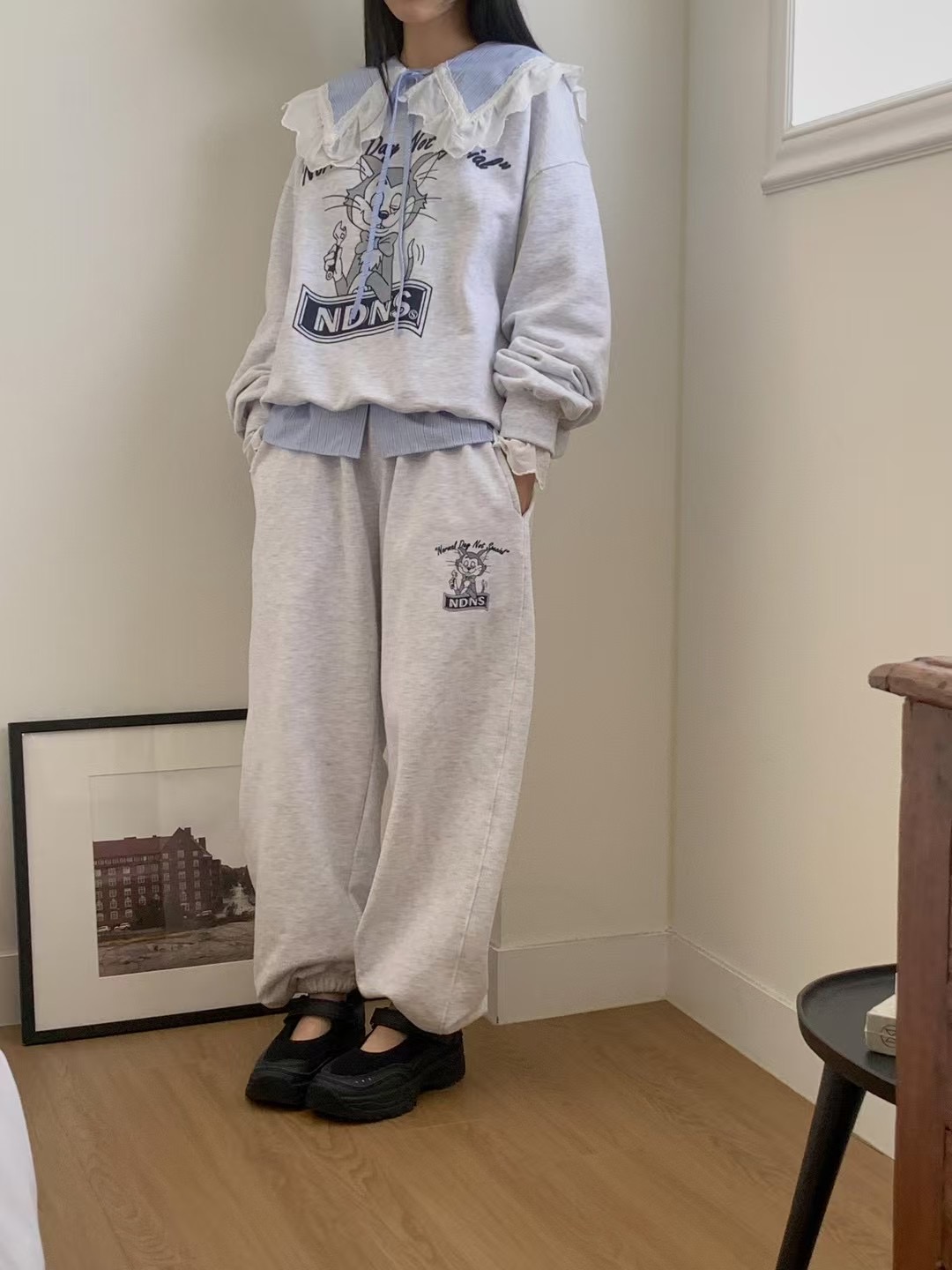 ATTENTION-어텐션-T東大門直郵女士新款時尚推薦人氣休閑褲NUMBERING/ATTENTION休閑褲