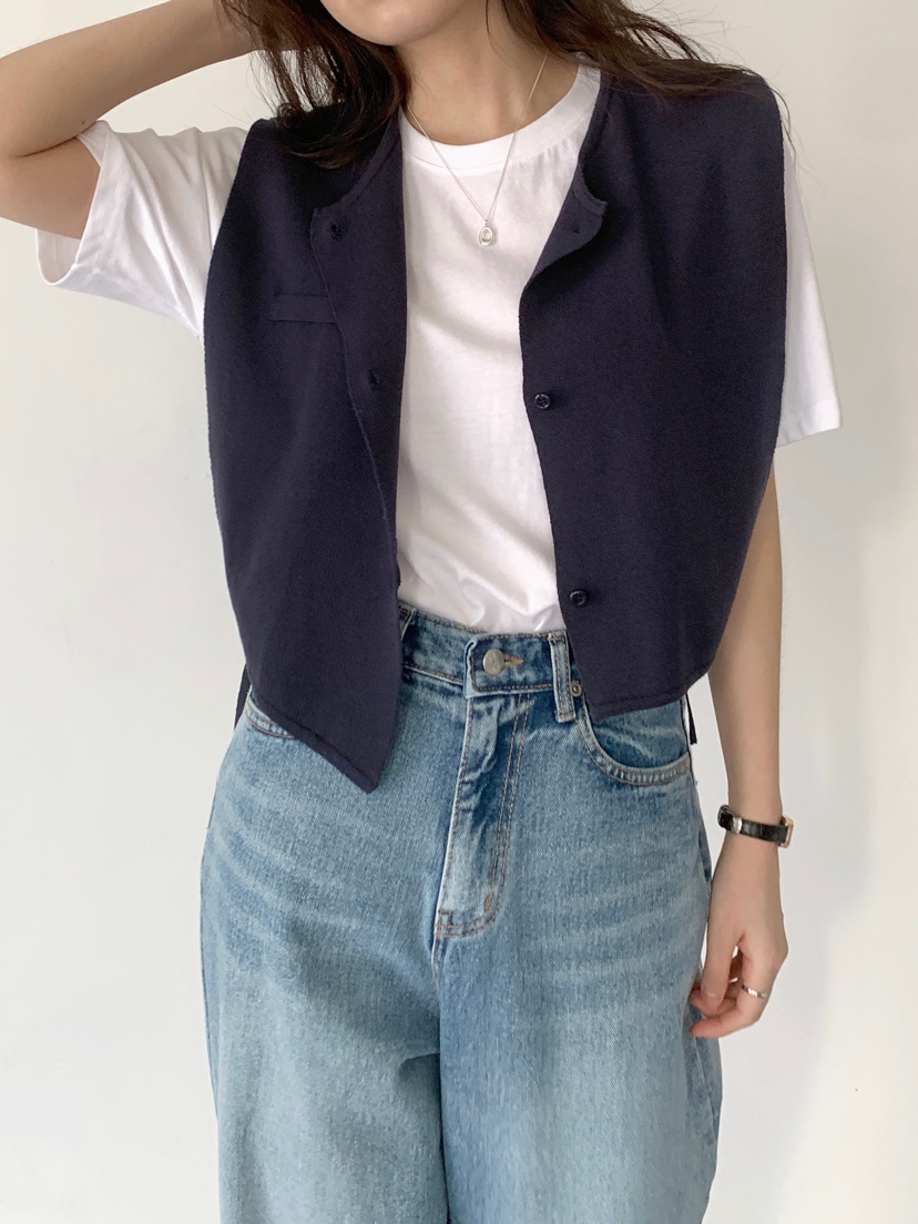 PLAYBUTTON-P東大門代購女士新品人氣推薦熱賣真品時尚馬甲PLAYBUTTON馬甲