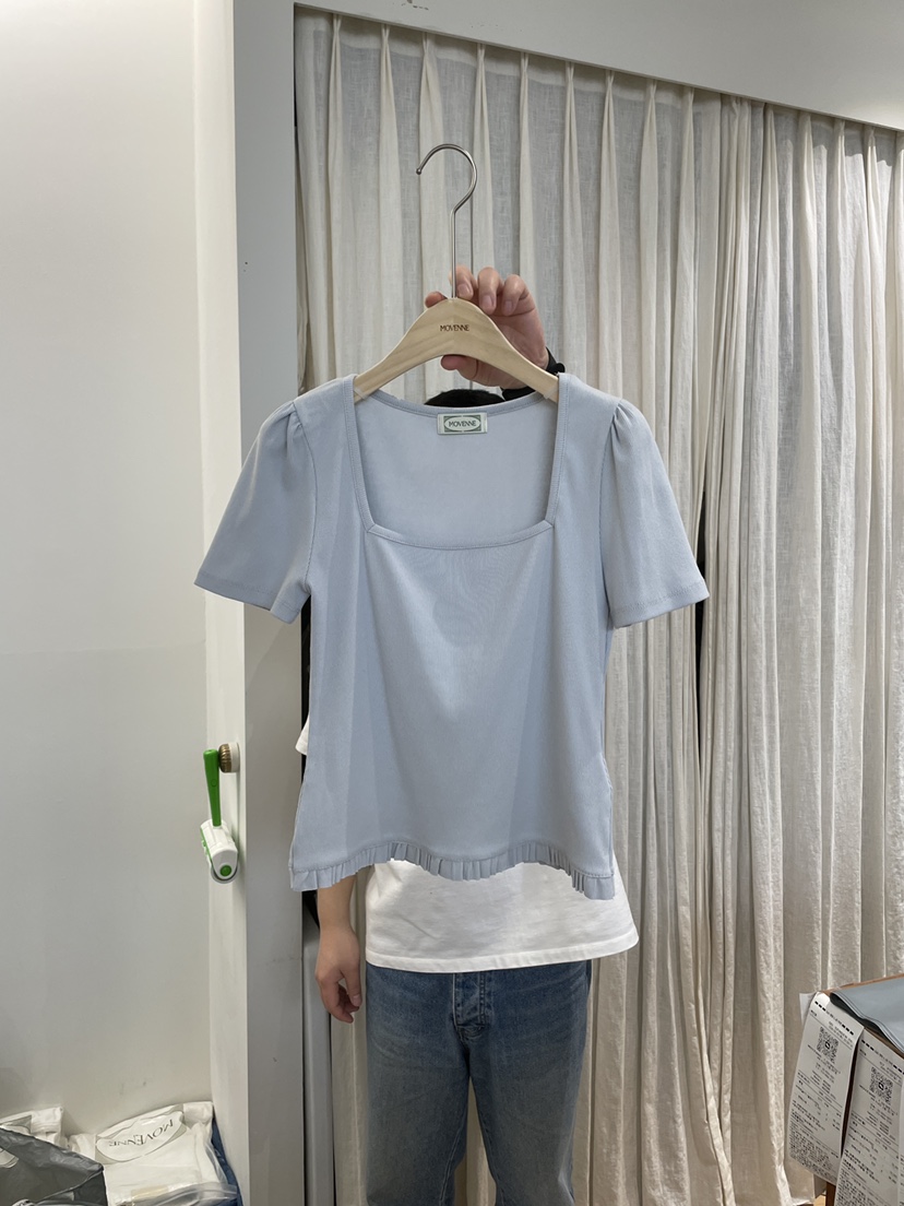 MOVENNE東大門代購女裝新品熱賣推薦真品時尚25春夏休閑T恤MOVENNET恤圖色3