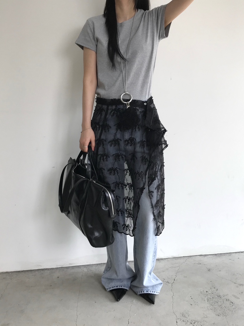 ESCHER韓國直郵女裝新品熱賣真品25春夏休閑職業半身裙中短裙ESCHER半身裙/中短裙圖色2