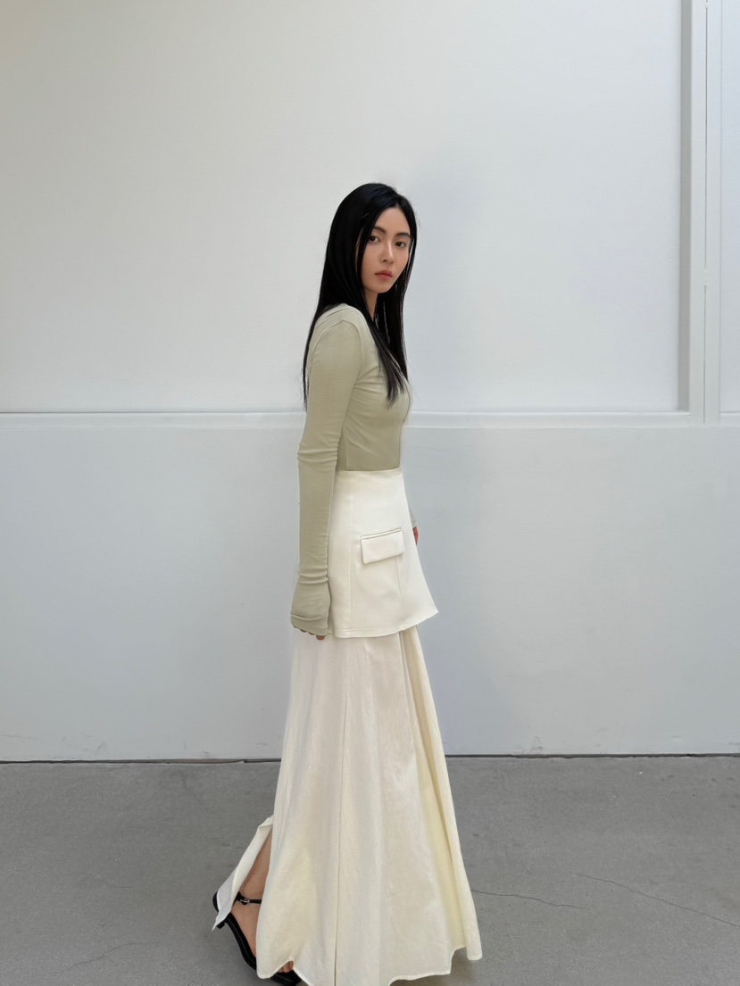 LE-PPL韓國直郵女士新款熱賣人氣真品休閑時尚推薦職業長裙LE-PPL長裙