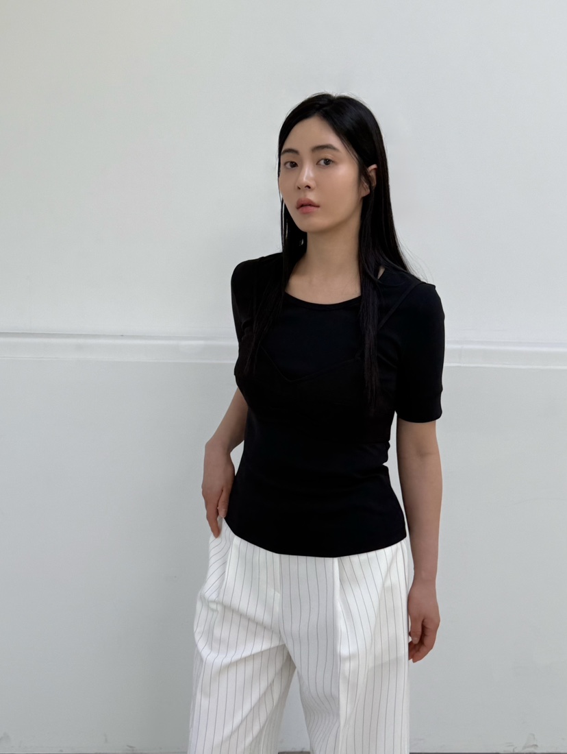 LE-PPL韓國直郵女裝新款休閑時尚25春夏推薦真品熱賣人氣T恤LE-PPLT恤