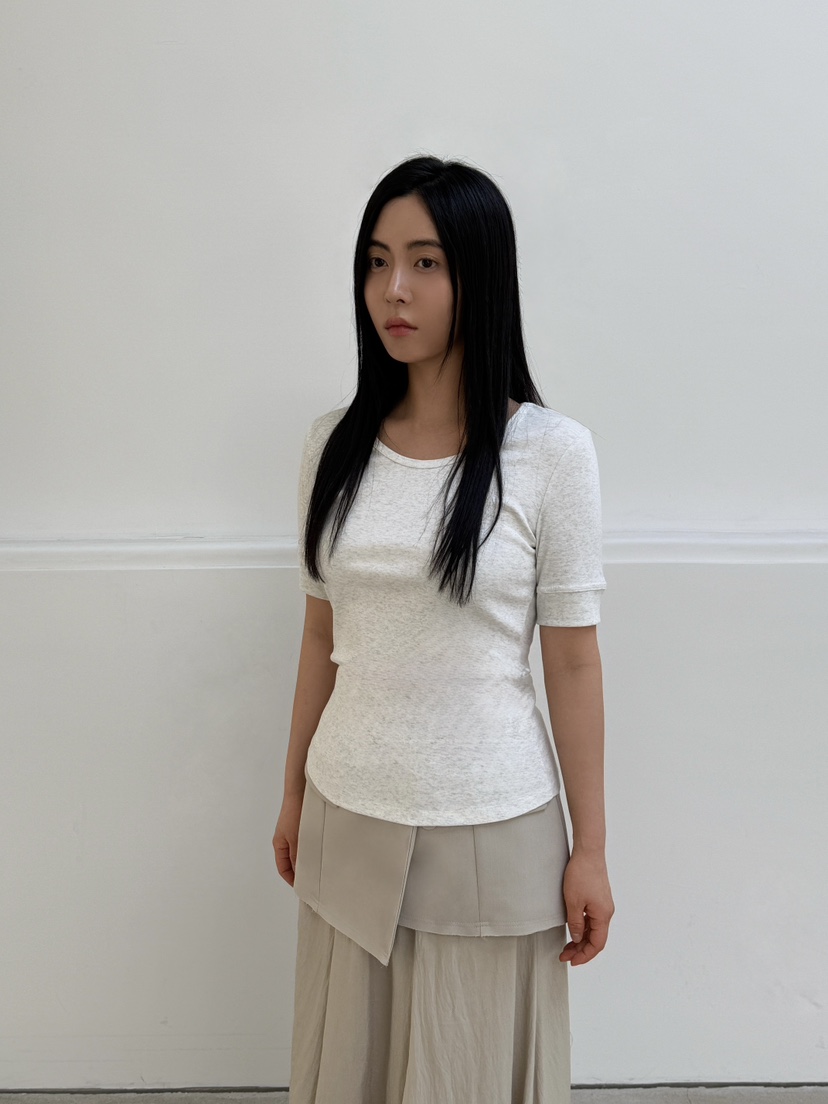 LE-PPL韓國直郵女裝新款休閑時尚25春夏推薦真品熱賣人氣T恤LE-PPLT恤