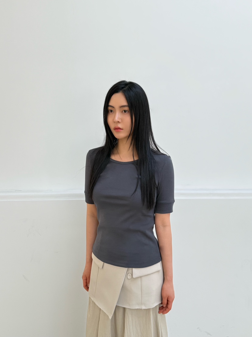 LE-PPL韓國直郵女裝新款休閑時尚25春夏推薦真品熱賣人氣T恤LE-PPLT恤圖色3