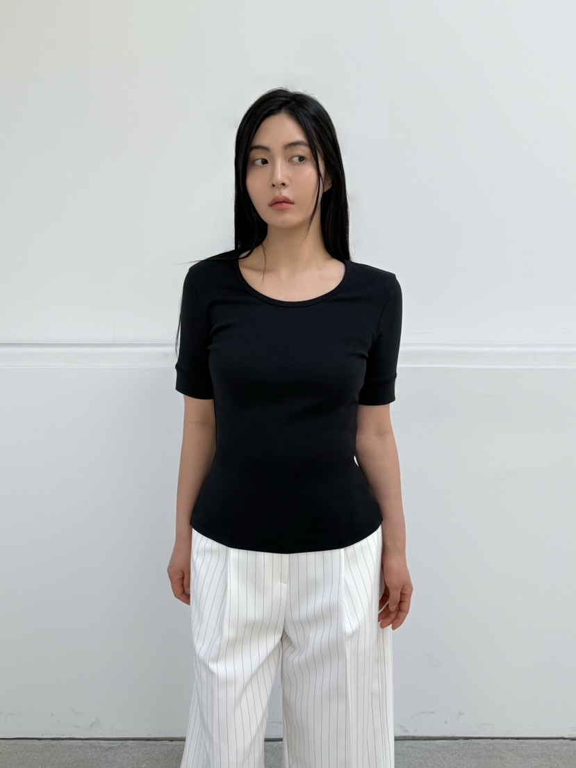 LE-PPL韓國直郵女裝新款休閑時尚25春夏推薦真品熱賣人氣T恤LE-PPLT恤圖色4