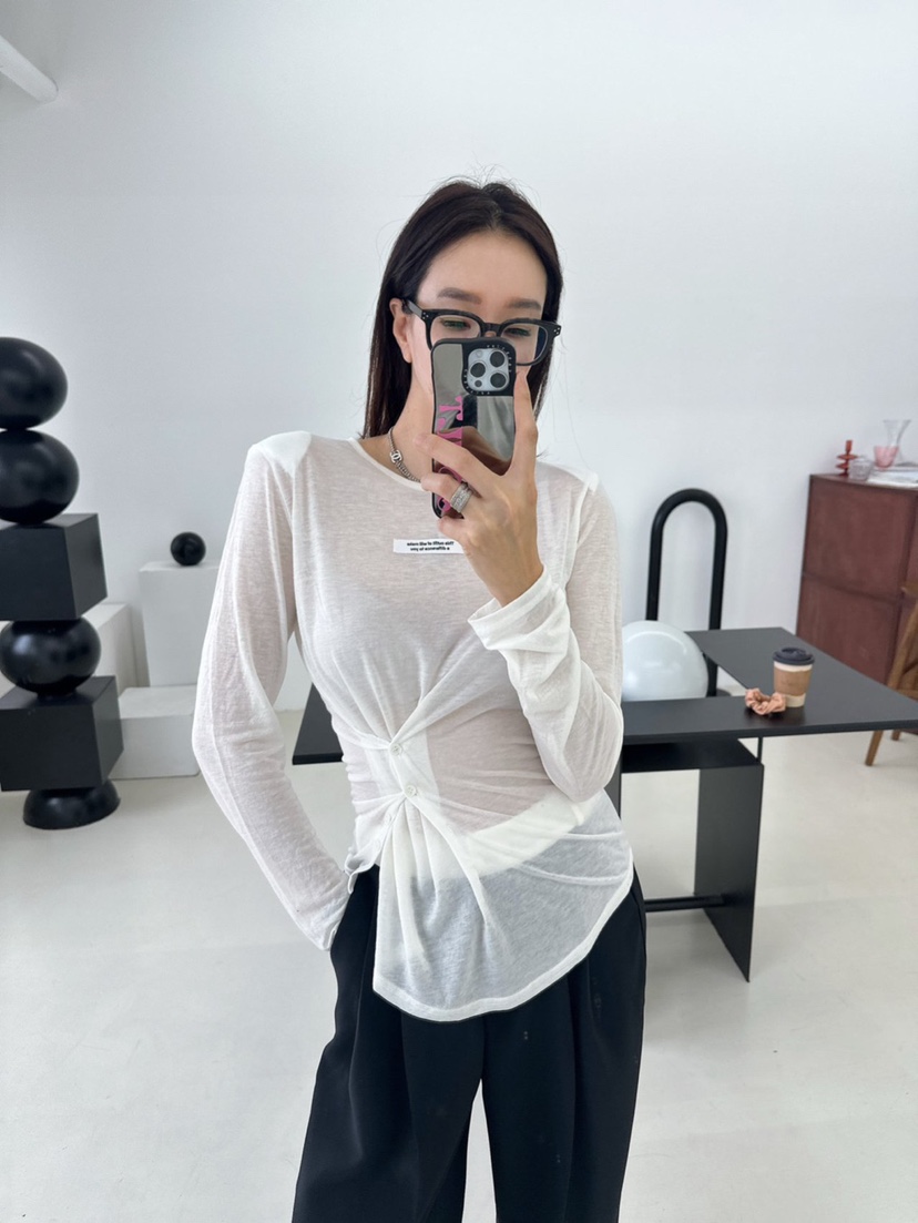 MABEL-Q韓國直郵女士新品真品時尚人氣熱賣推薦休閑長袖T恤SOUIT by mabel-Q長袖T恤