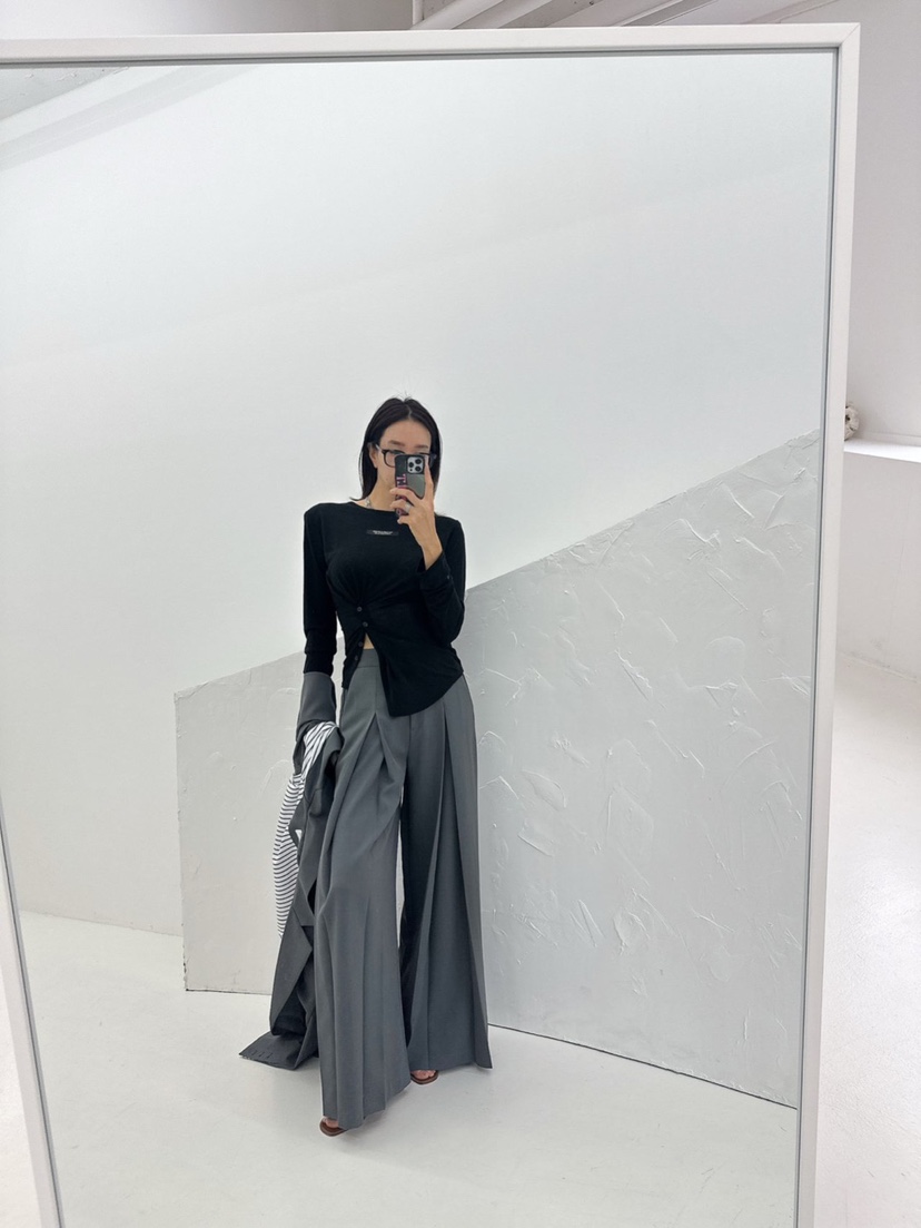 MABEL-Q韓國直郵女士新品真品時尚人氣熱賣推薦休閑長袖T恤SOUIT by mabel-Q長袖T恤