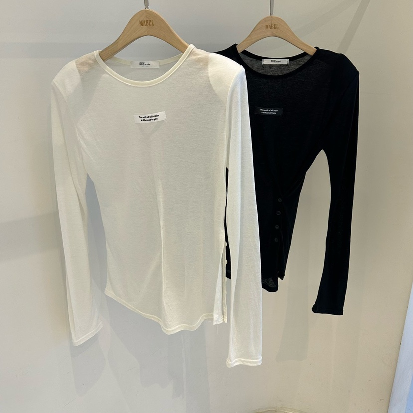 MABEL-Q韓國直郵女士新品真品時尚人氣熱賣推薦休閑長袖T恤SOUIT by mabel-Q長袖T恤
