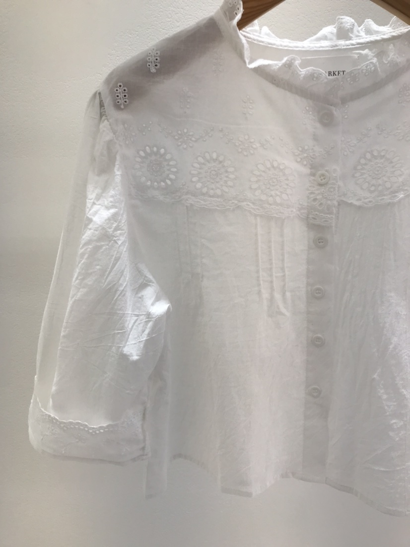 KC MARKET韓國代購女士新品熱賣時尚真品推薦休閑襯衫蕾絲衫KC MARKET襯衫/蕾絲衫