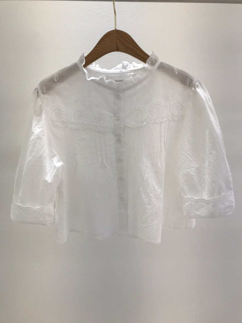 KC MARKET韓國代購女士新品熱賣時尚真品推薦休閑襯衫蕾絲衫KC MARKET襯衫/蕾絲衫