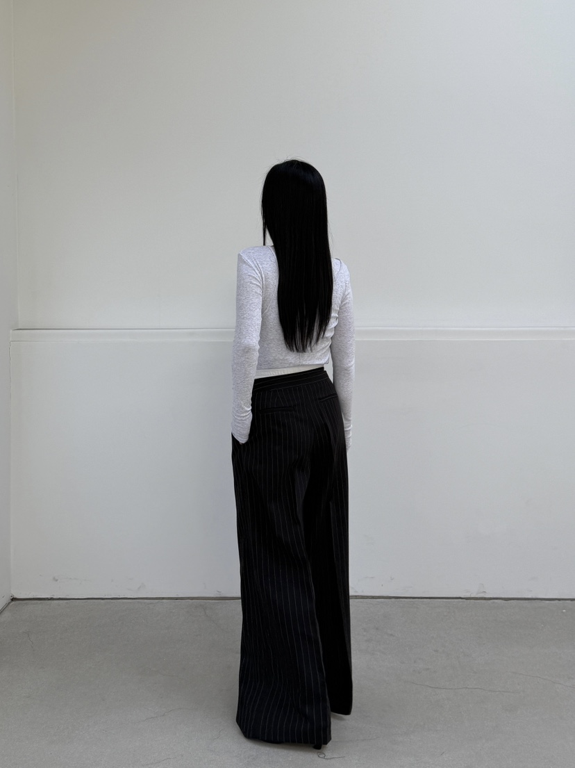 LE-PPL韓國直郵女士新品休閑25春夏職業人氣正裝褲西褲綁帶LE-PPL正裝褲/西褲
