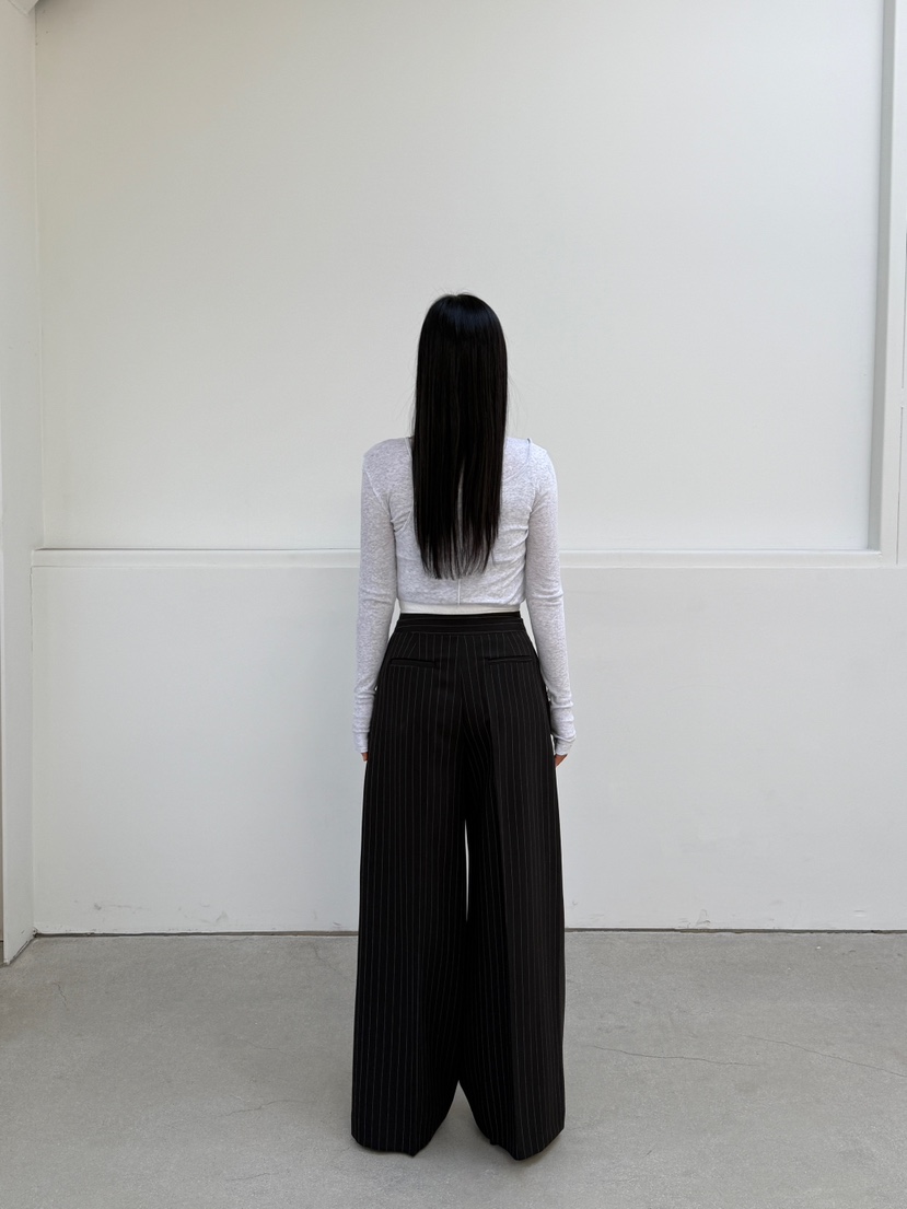 LE-PPL韓國直郵女士新品休閑25春夏職業人氣正裝褲西褲綁帶LE-PPL正裝褲/西褲