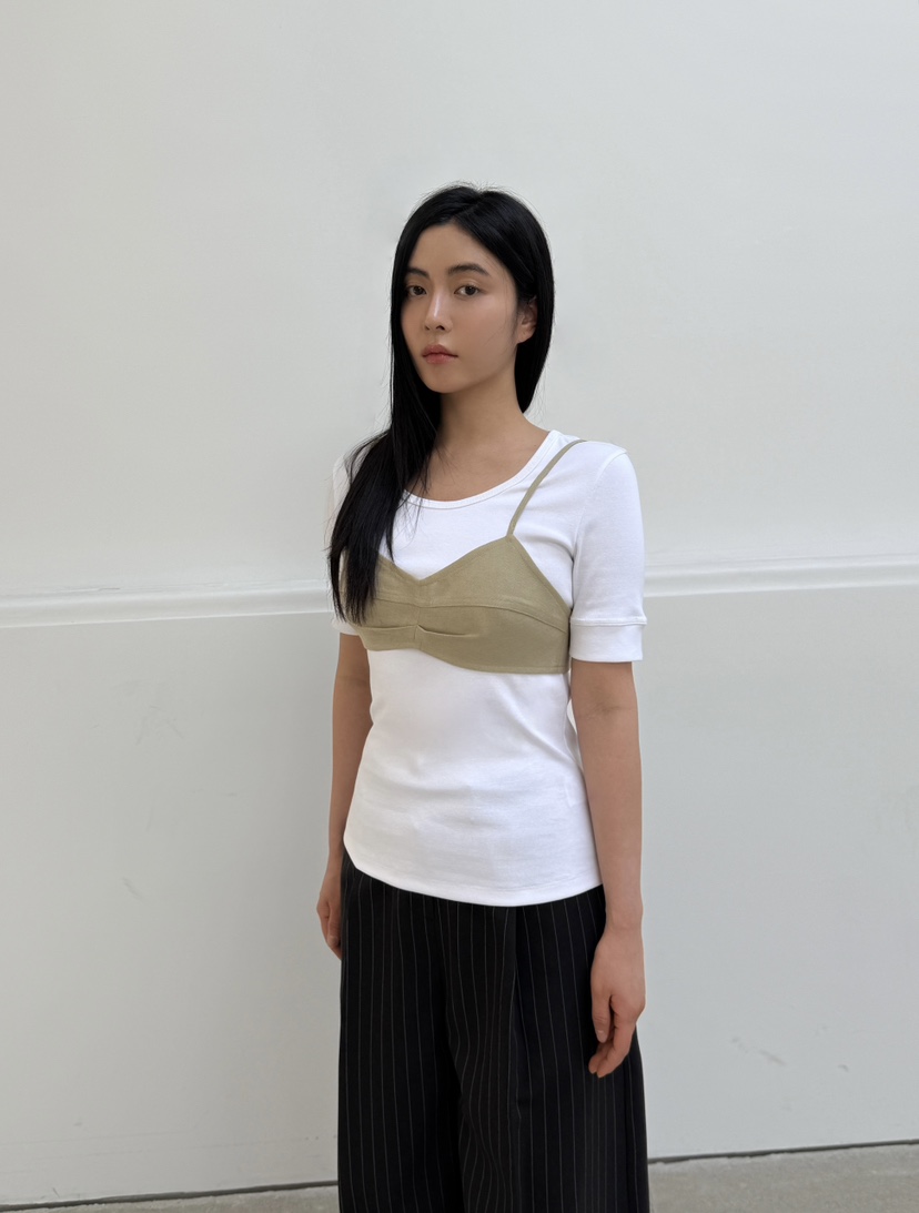 LE-PPL韓國直郵女士新品職業推薦熱賣25春夏吊帶背心不含內搭LE-PPL吊帶/背心