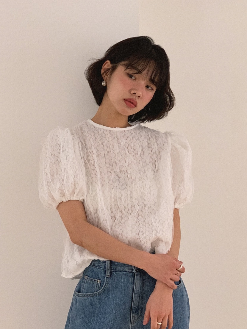 SLAT韓國代購女士新品真品25春夏休閑推薦時尚職業襯衫蕾絲衫SLAT襯衫/蕾絲衫