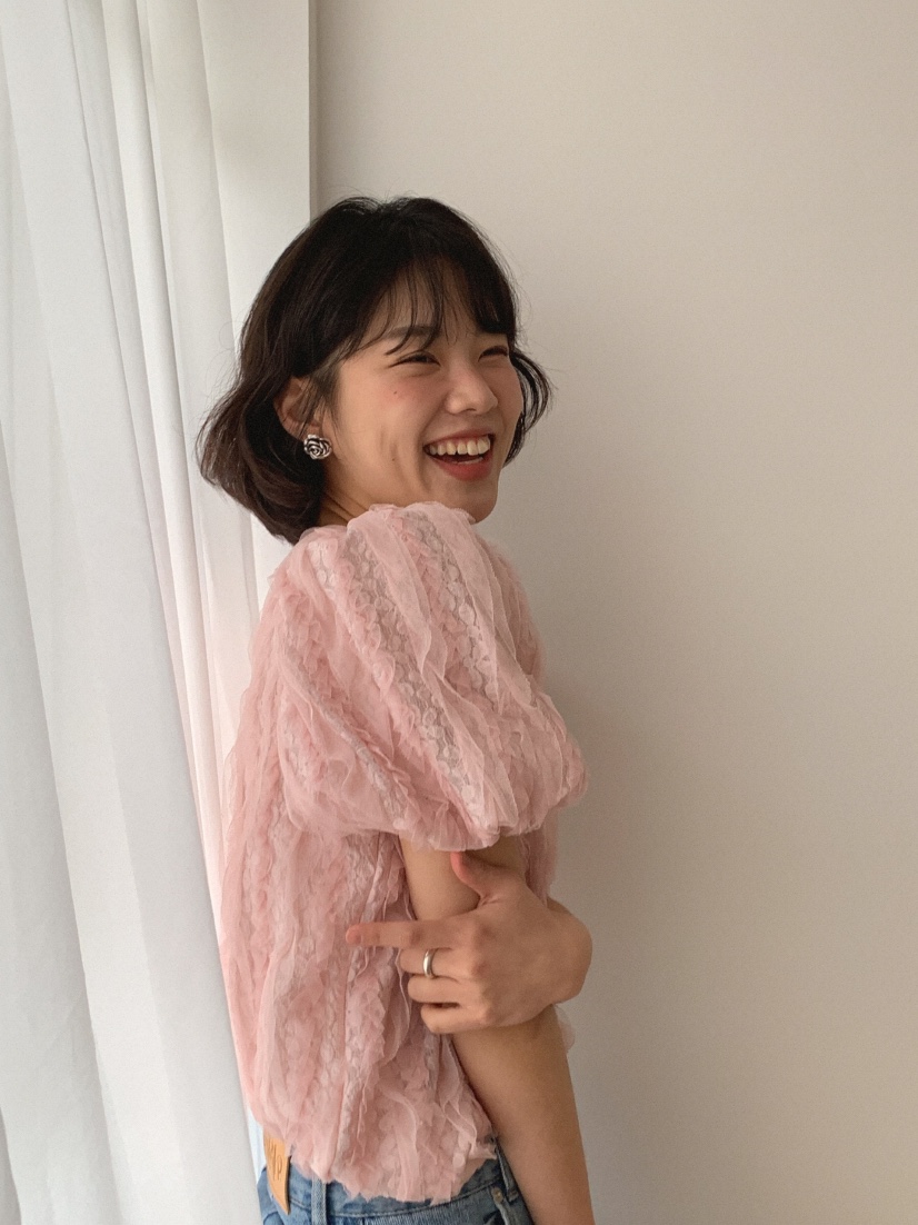 SLAT韓國代購女士新品真品25春夏休閑推薦時尚職業襯衫蕾絲衫SLAT襯衫/蕾絲衫