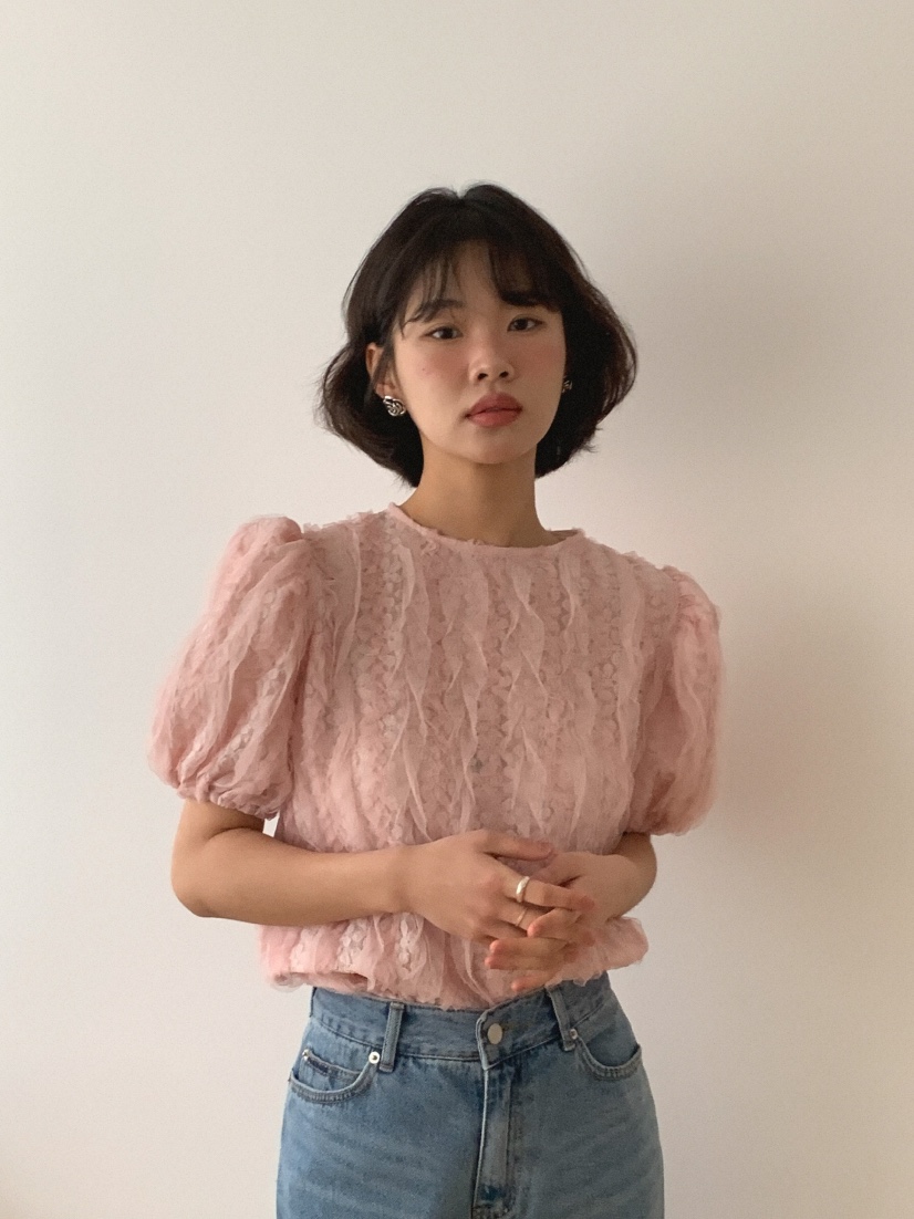 SLAT韓國代購女士新品真品25春夏休閑推薦時尚職業襯衫蕾絲衫SLAT襯衫/蕾絲衫