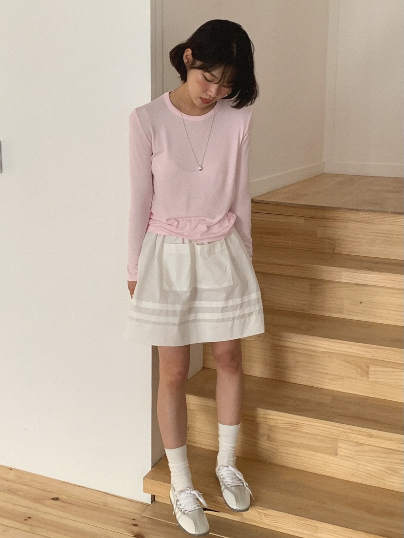 SLAT東大門實拍女裝新品推薦時尚人氣休閑25春夏熱賣真品短裙UNICO短裙