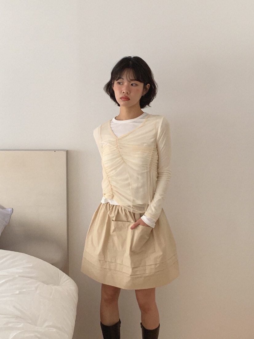 SLAT東大門實拍女裝新品推薦時尚人氣休閑25春夏熱賣真品短裙UNICO短裙