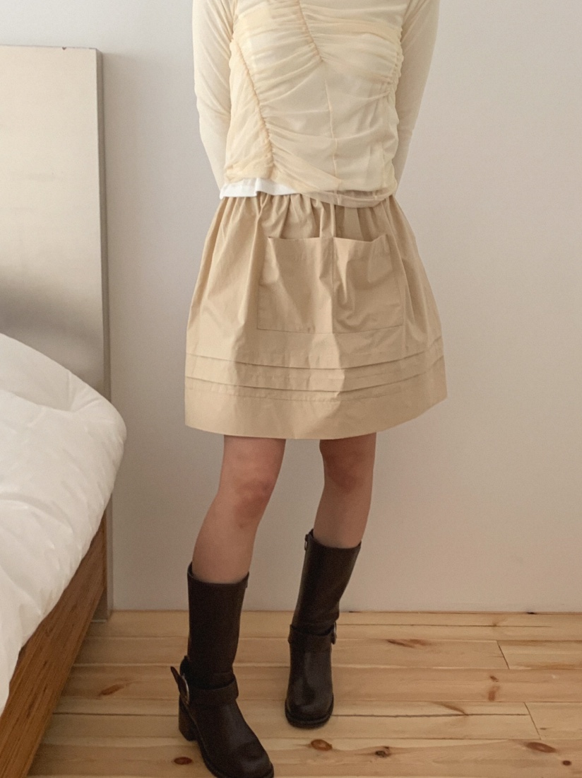 SLAT東大門實拍女裝新品推薦時尚人氣休閑25春夏熱賣真品短裙UNICO短裙