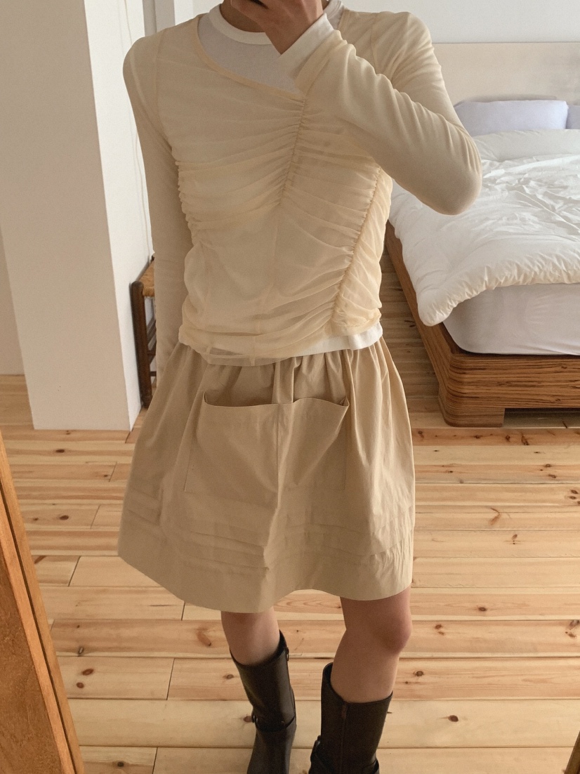 SLAT東大門實拍女裝新品推薦時尚人氣休閑25春夏熱賣真品短裙UNICO短裙