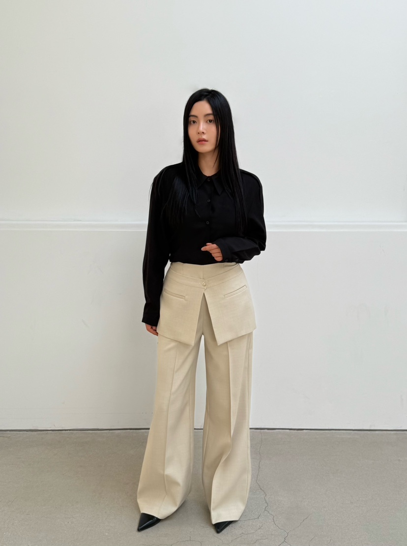 LE-PPL韓國直郵女裝新品真品熱賣25春夏職業時尚人氣休閑裙褲LE-PPL裙褲