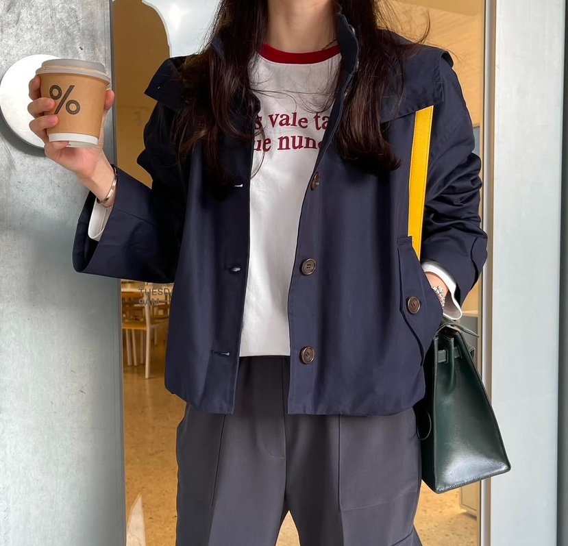 AWESOME-L東大門代購女士新品職業人氣推薦休閑25春夏夾克連帽AWESOME-L夾克