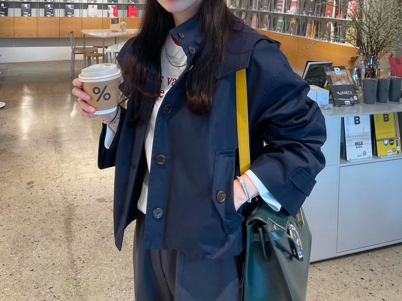 AWESOME-L東大門代購女士新品職業人氣推薦休閑25春夏夾克連帽AWESOME-L夾克