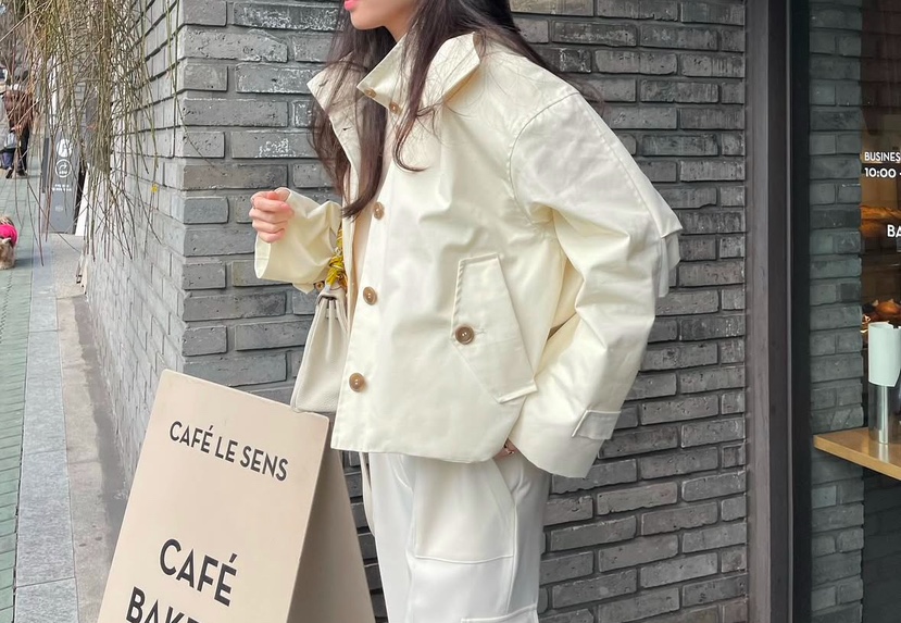 AWESOME-L東大門代購女士新品職業人氣推薦休閑25春夏夾克連帽AWESOME-L夾克
