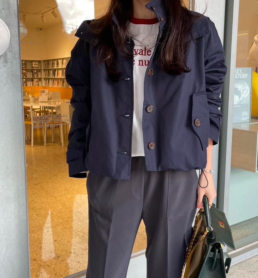 AWESOME-L東大門代購女士新品職業人氣推薦休閑25春夏夾克連帽AWESOME-L夾克